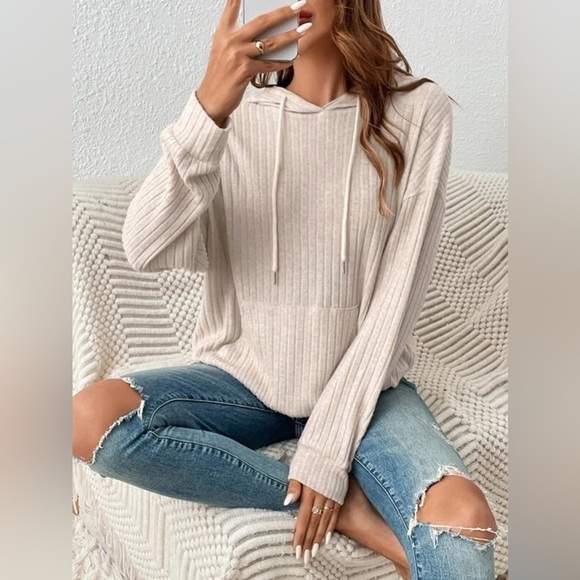 Everyday Ease Ribbed Hoodie - Picture 3 of 5